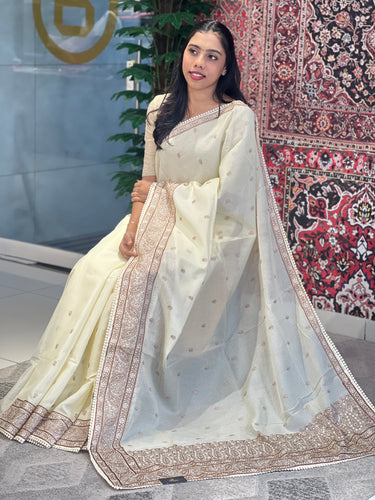 Machine Embroidery Silky Kota Saree | BLD1328