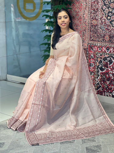 Machine Embroidery Silky Kota Saree | BLD1329