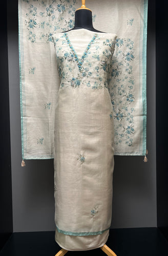 Floral Digital Printed Blended Linen Salwar Set | BLD1447