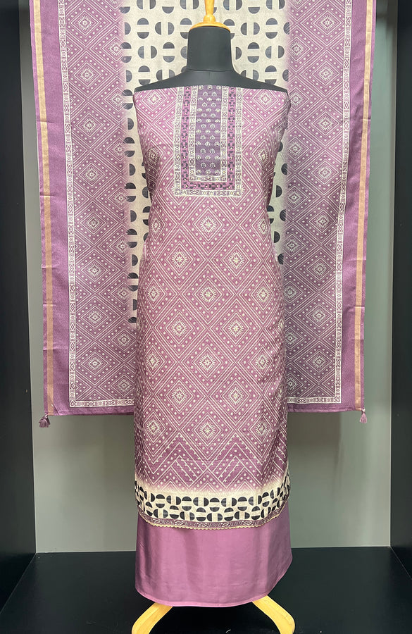 Digital Printed Semi Silk Salwar Set | BLD994