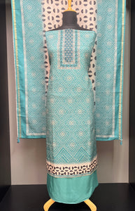 Digital Printed Semi Silk Salwar Set | BLD995