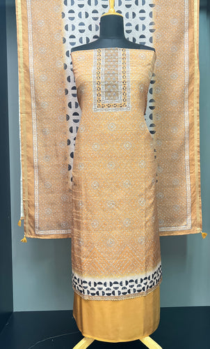 Digital Printed Semi Silk Salwar Set | BLD997