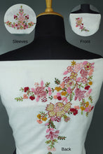 Hand Embroidery Cotton Blouse Material | OS423