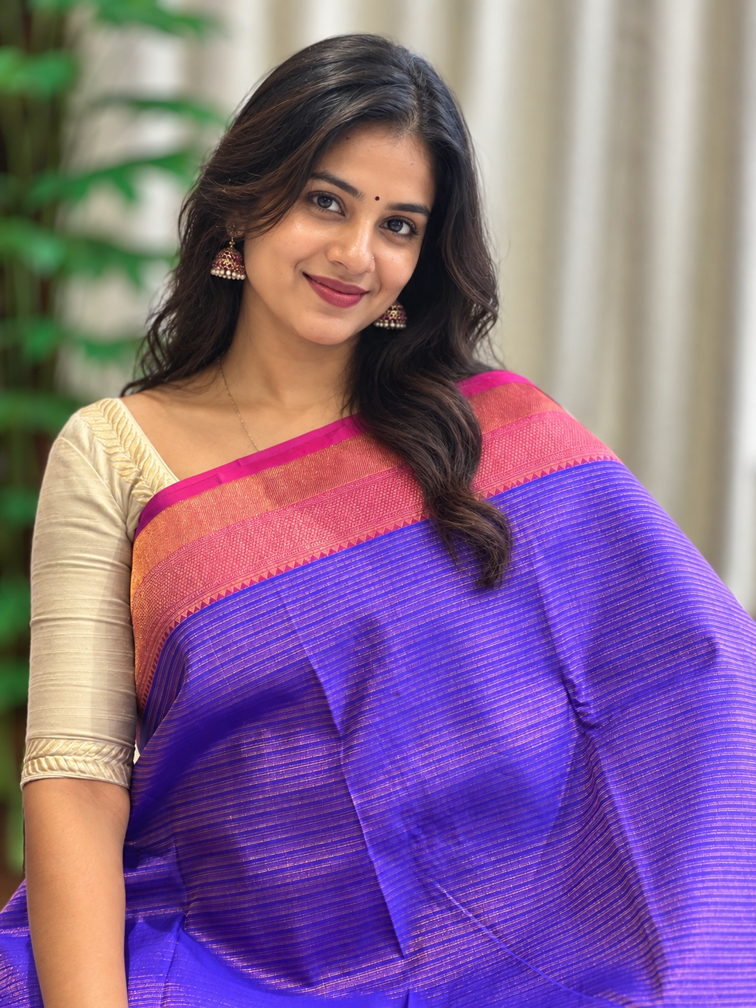 Geometrical Pattern Kanchipuram Saree | OM241