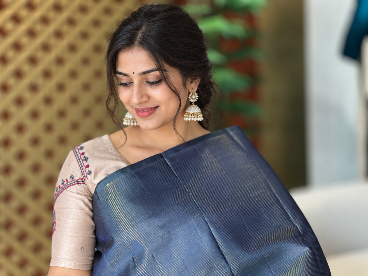 Traditional Buta Pattern Kanchipuram Saree | OM186