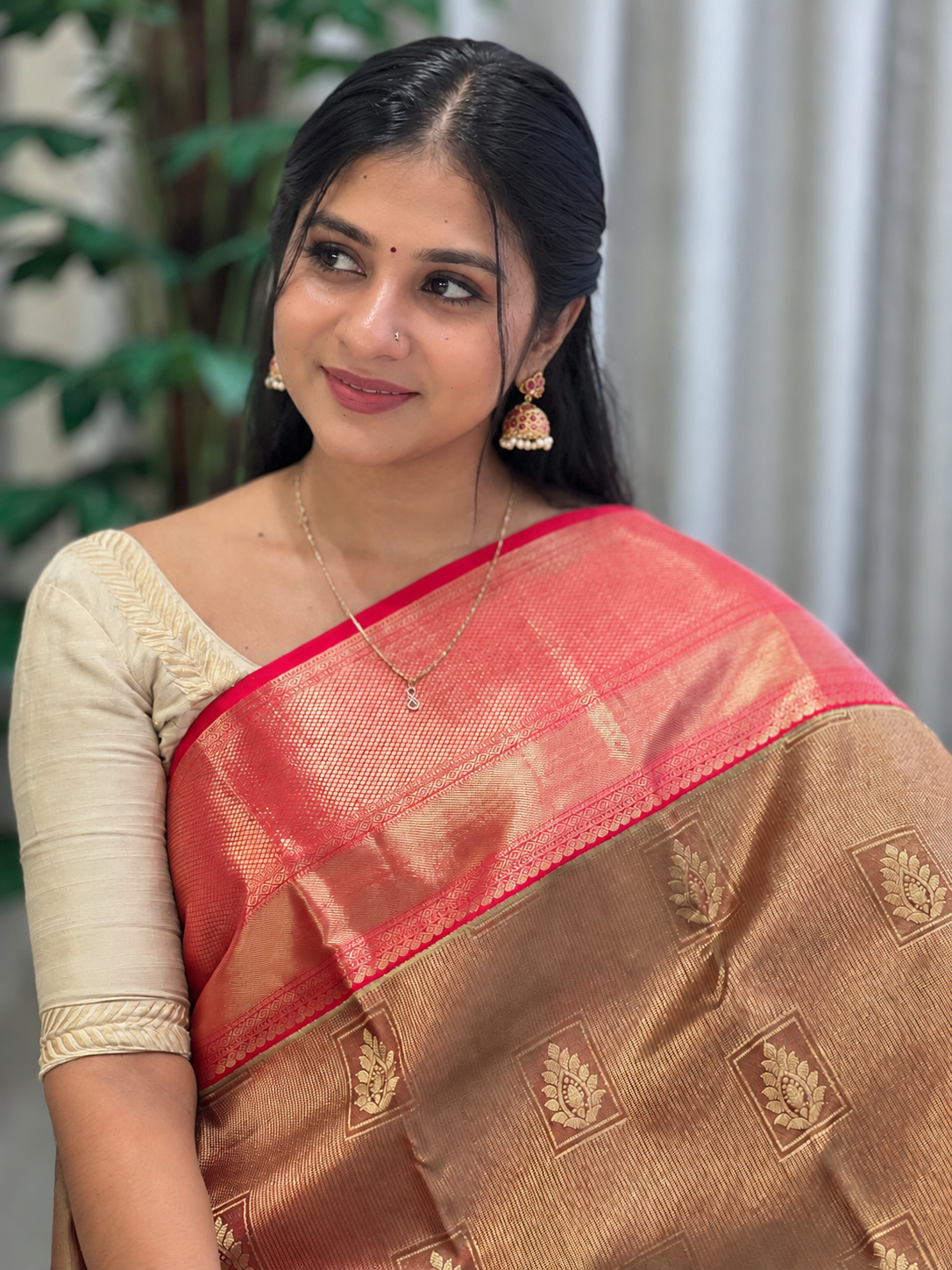 Zari Woven Handloom Kanchipuram Saree | OM263