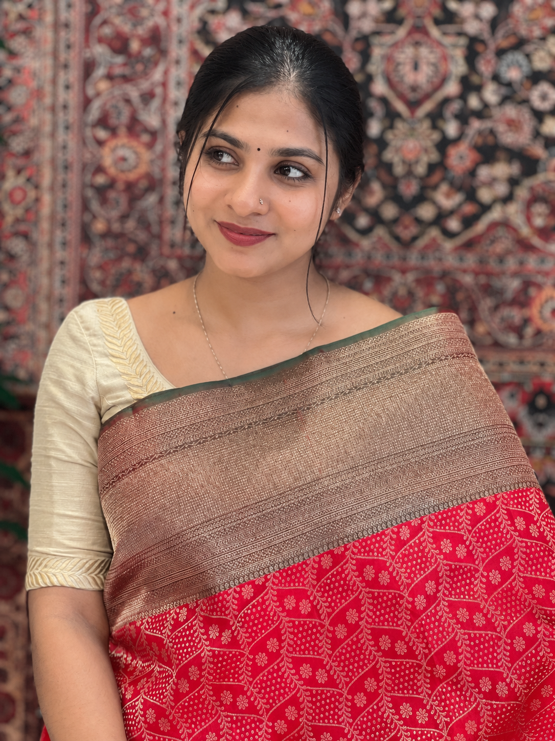 Floral Pattern Kanchipuram Saree | OM260