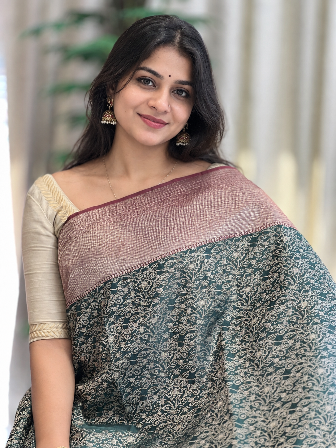 Floral Pattern Kanchipuram Saree | OM242
