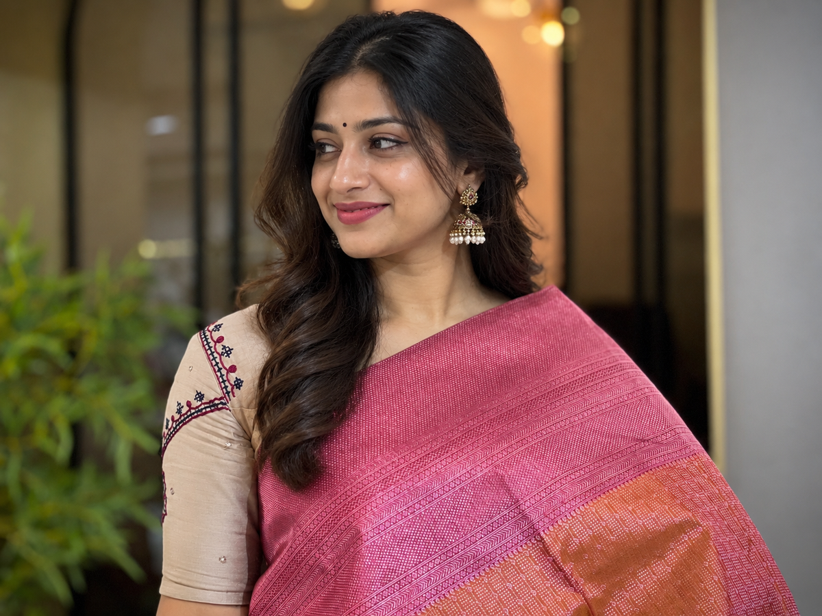 Handloom Kanchipuram Saree | OM166