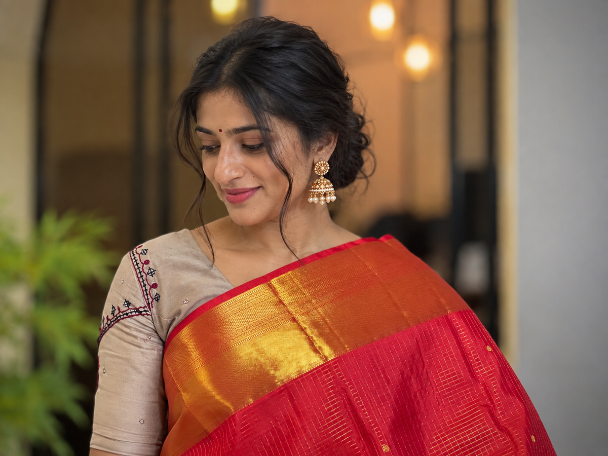 Traditional Hand Woven Kanchipuram Saree | OM133