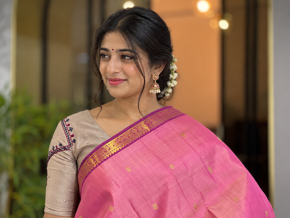 Traditional Hand Woven Kanchipuram Saree | OM128