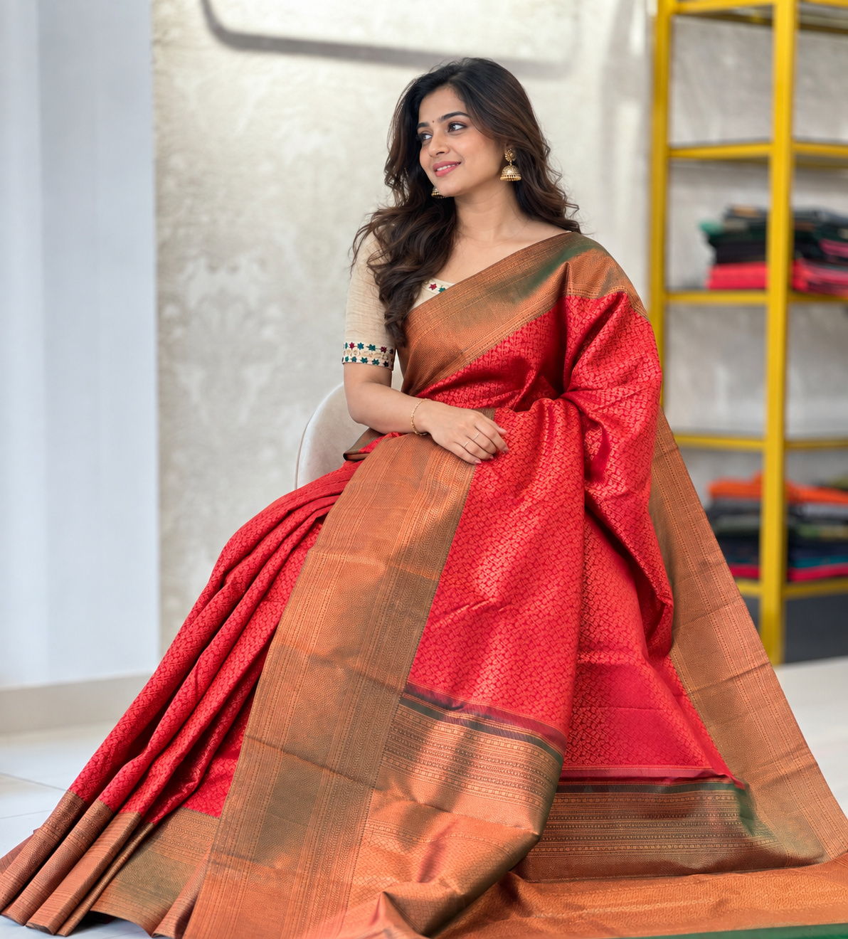 Hand Woven Kanchipuram Saree | BAS126