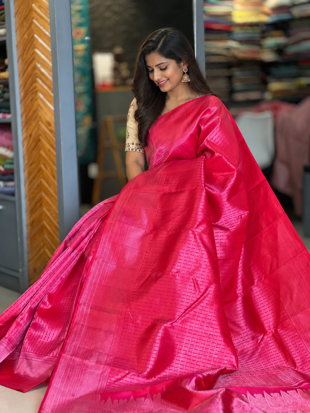 Hand-Woven Kanchipuram Saree | BAS116