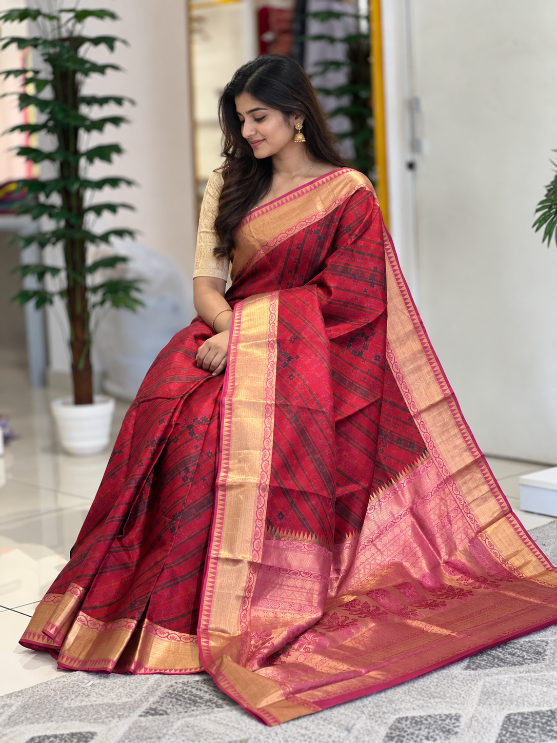 Hand Woven Kanchipuram Saree | AJ163
