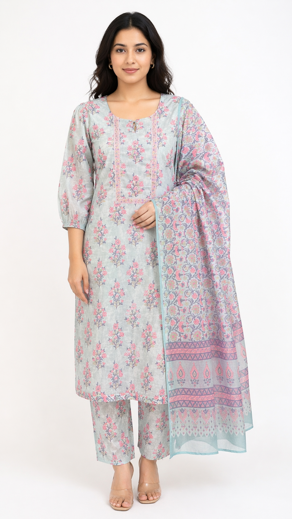 Printed Cotton Salwar Set | JRC121