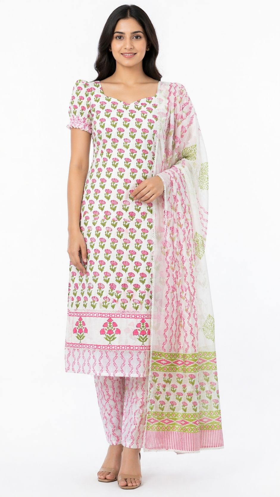 Buta Printed Cotton Salwar Set |SSC165