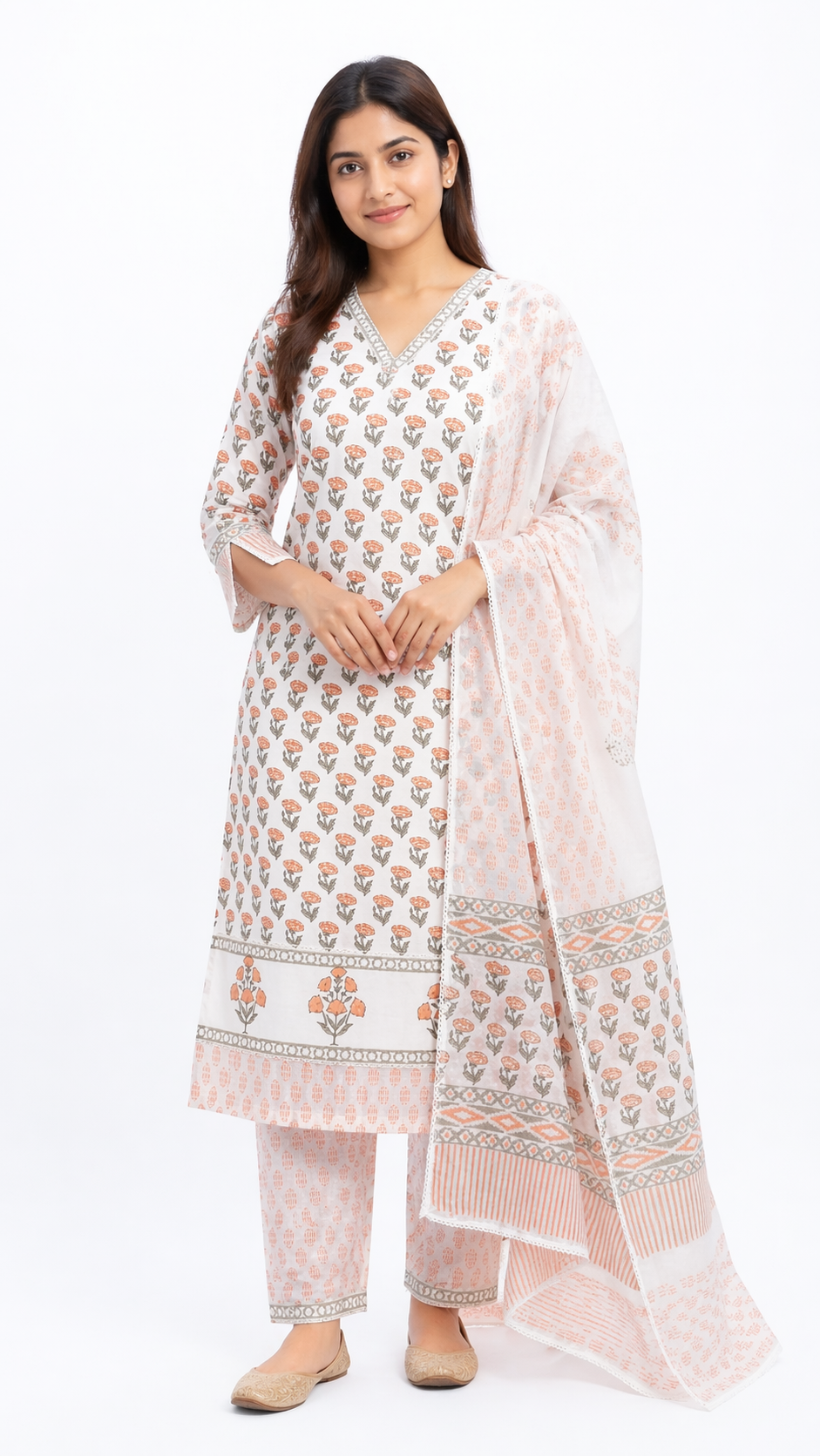Buta Printed Cotton Salwar Set |SSC167