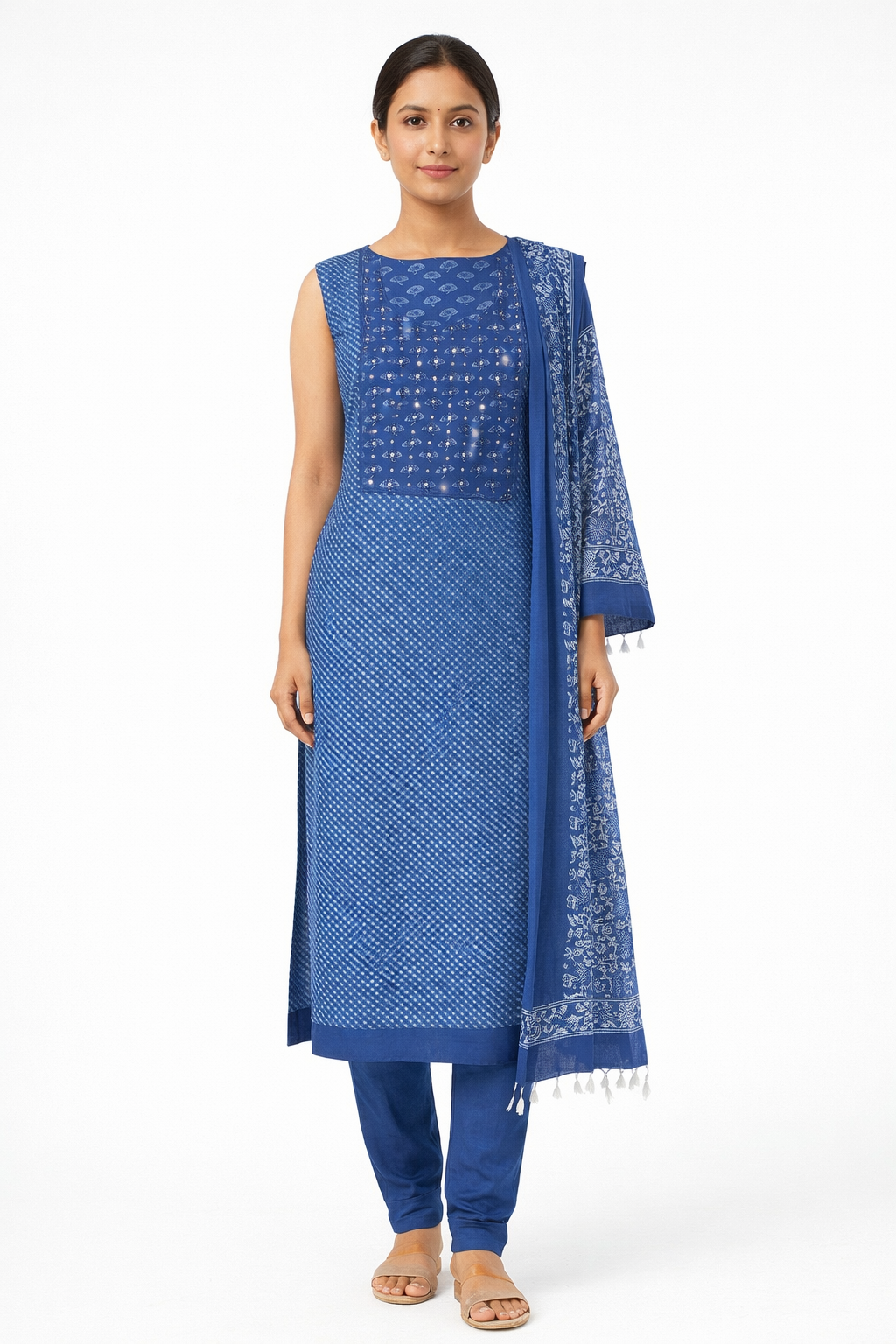 Handwork Detailed Cotton Salwar Set | JSC577