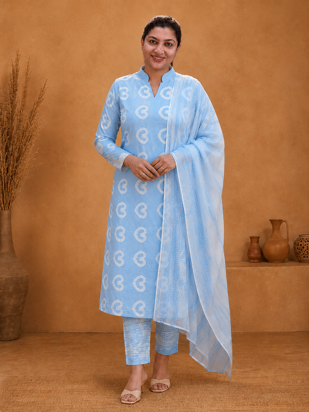 Tie and Dyed Cotton Salwar Set | MSB107