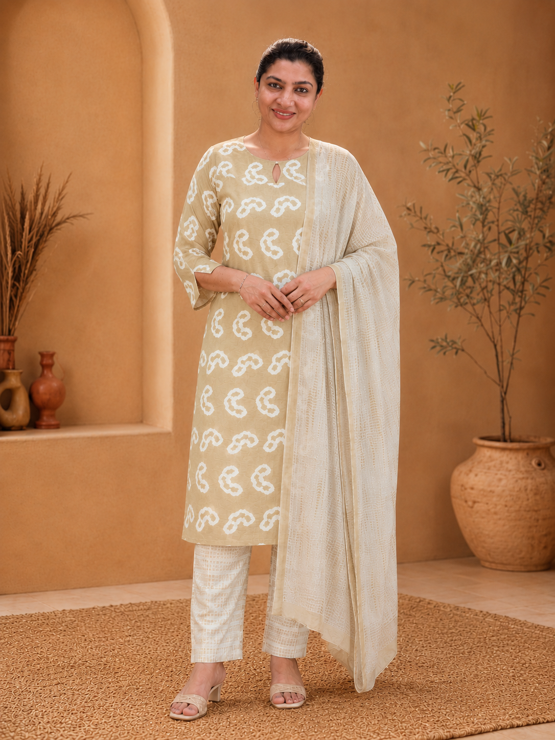 Tie and Dyed Cotton Salwar Set | MSB106