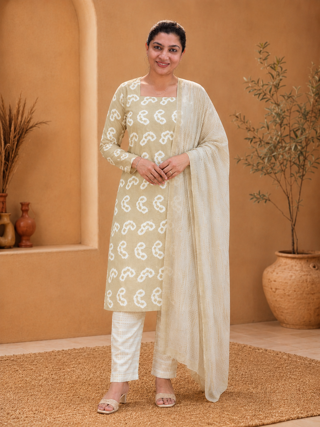 Tie and Dyed Cotton Salwar Set | MSB106