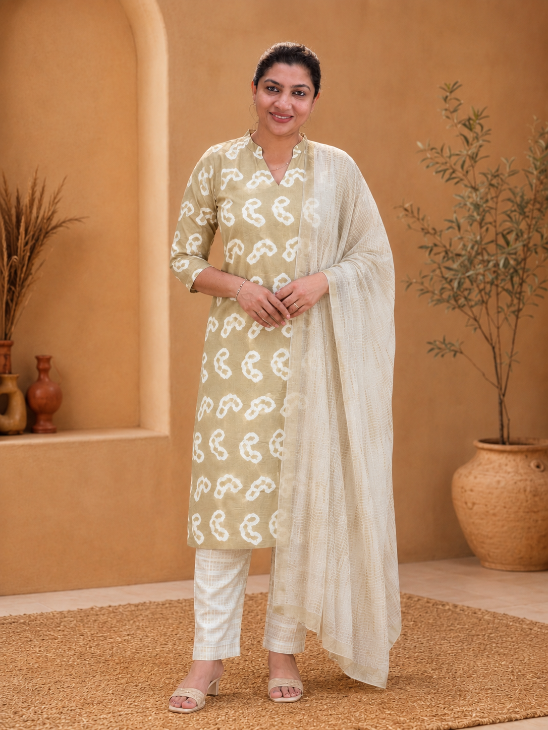 Tie and Dyed Cotton Salwar Set | MSB106