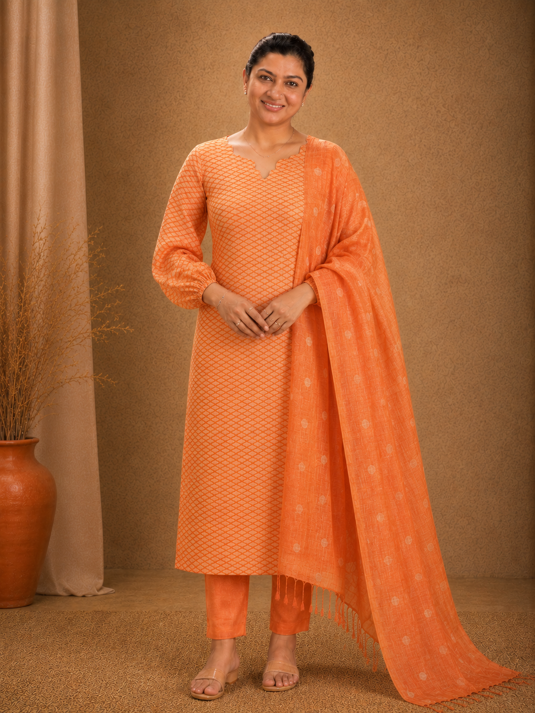 Bhagalpuri Linen Salwar Set | NHH282