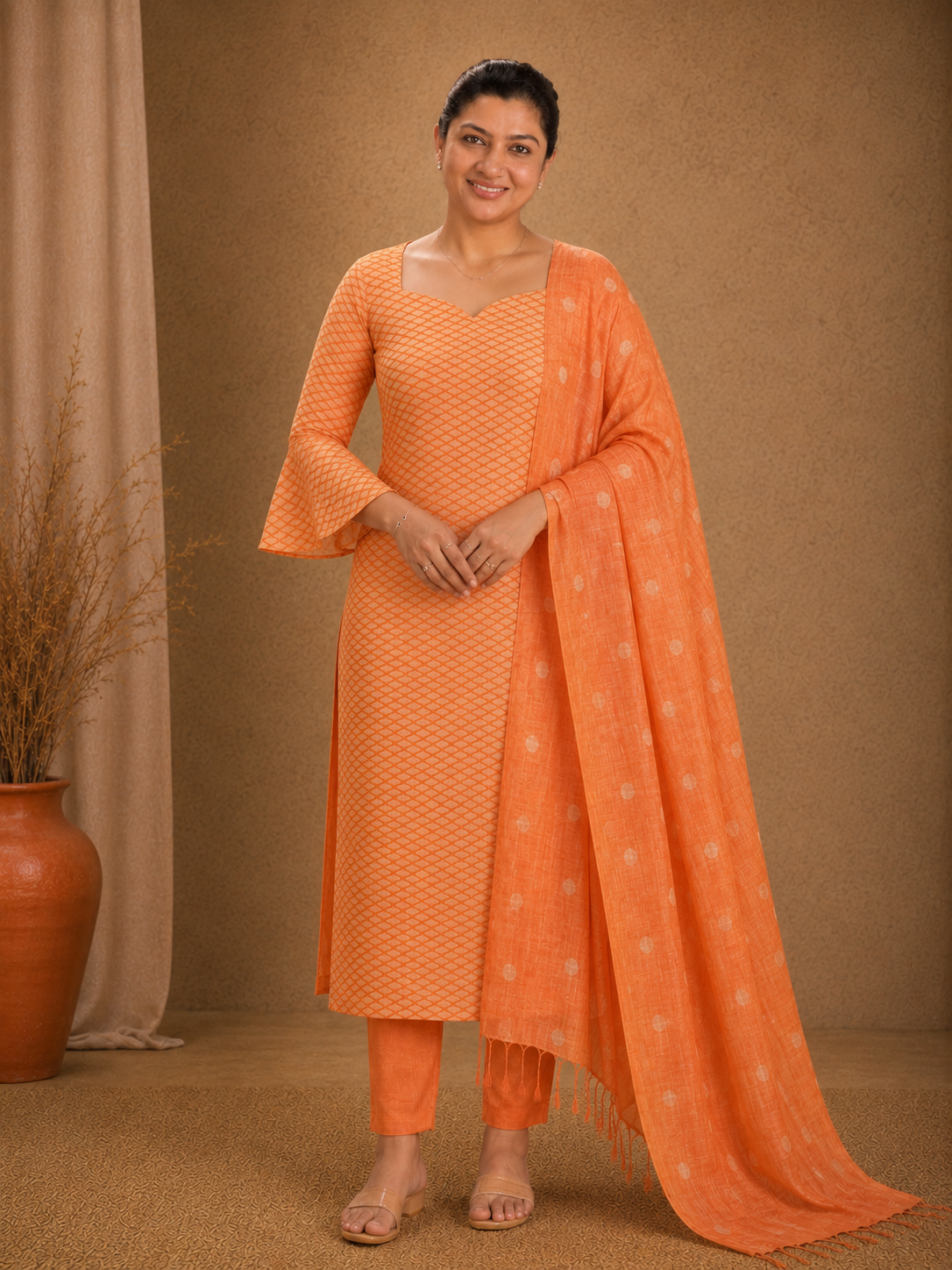 Bhagalpuri Linen Salwar Set | NHH282