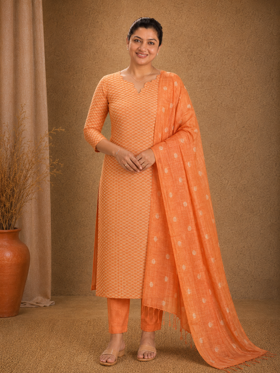 Bhagalpuri Linen Salwar Set | NHH282