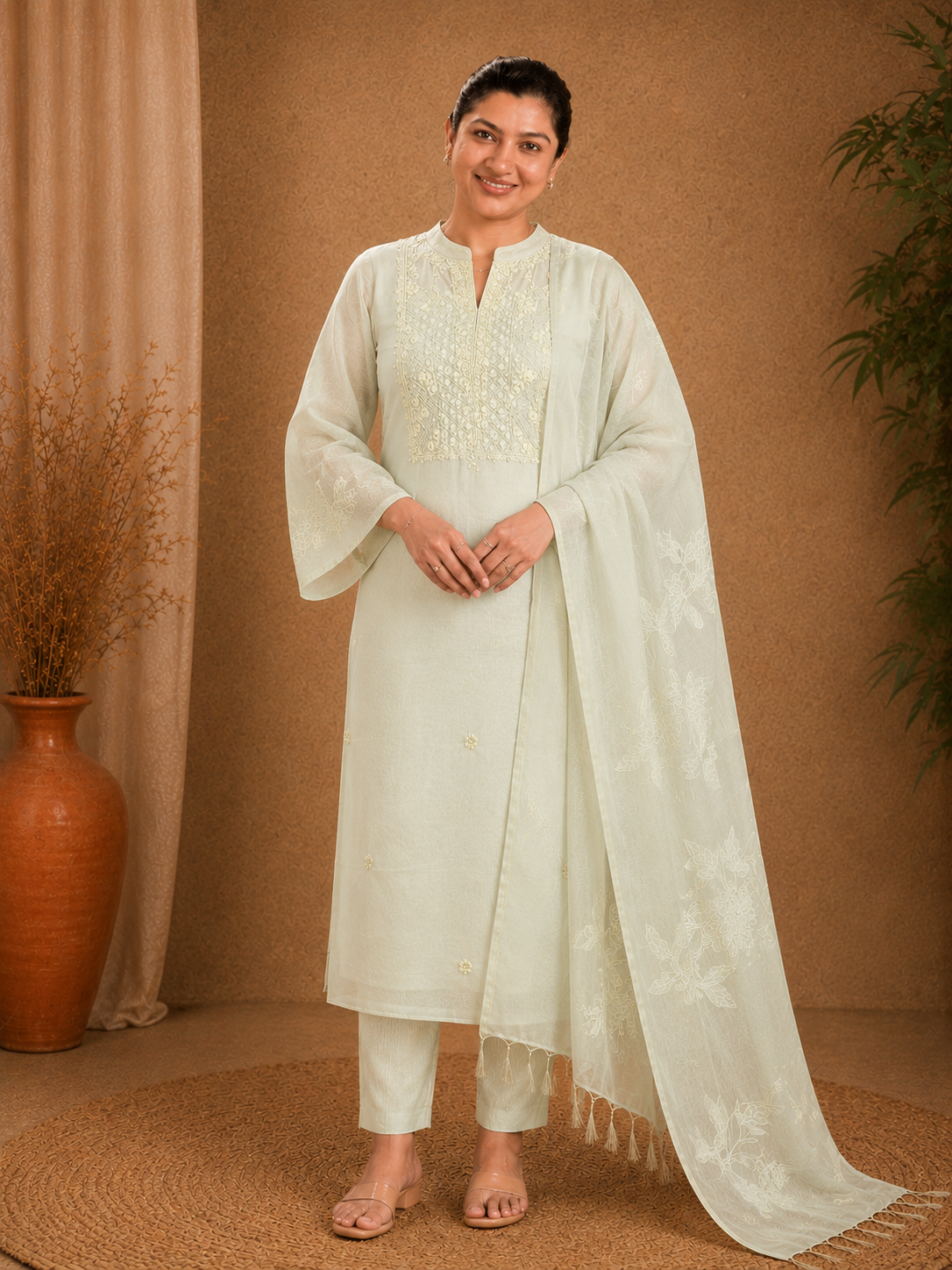 Hand Embroidery Detailed Organza Salwar Set | MM329