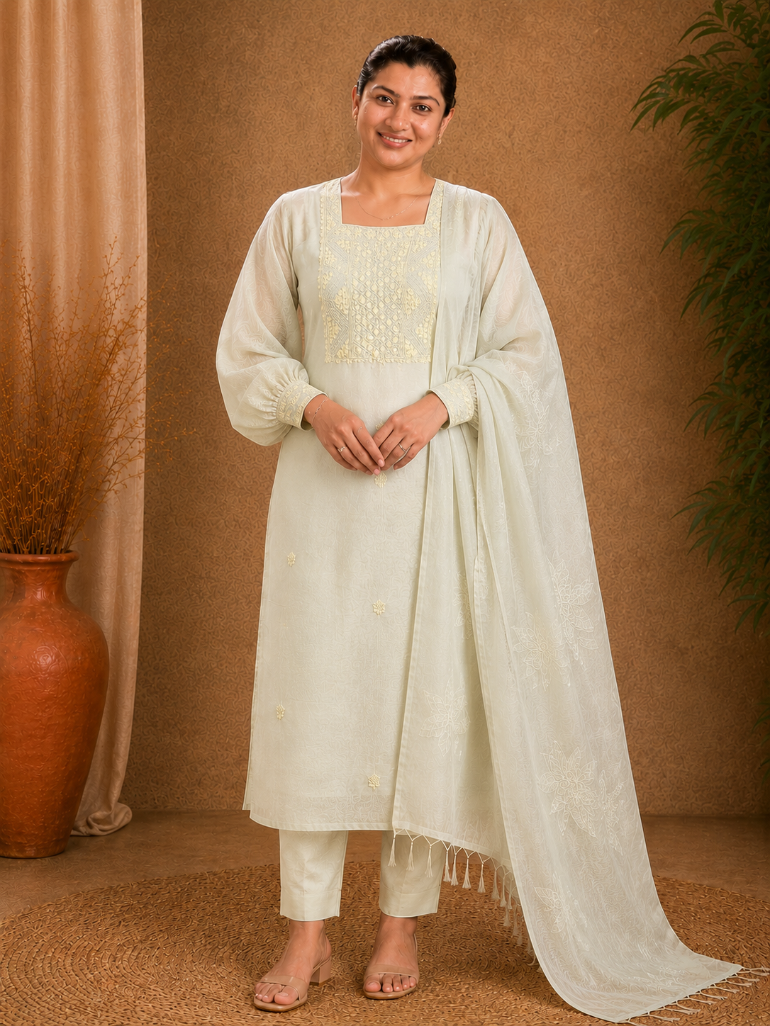 Hand Embroidery Detailed Organza Salwar Set | MM330