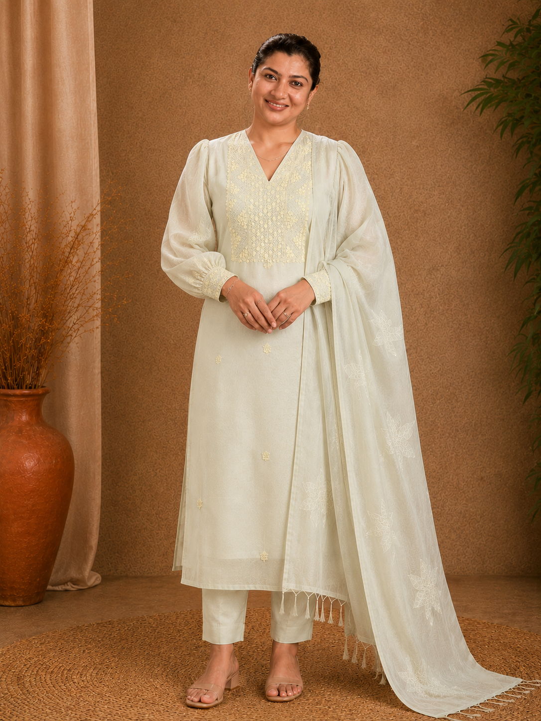 Hand Embroidery Detailed Organza Salwar Set | MM330