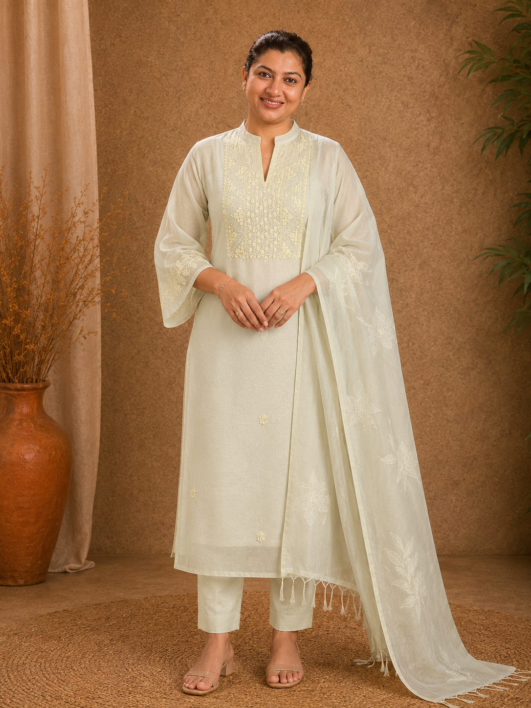 Hand Embroidery Detailed Organza Salwar Set | MM330
