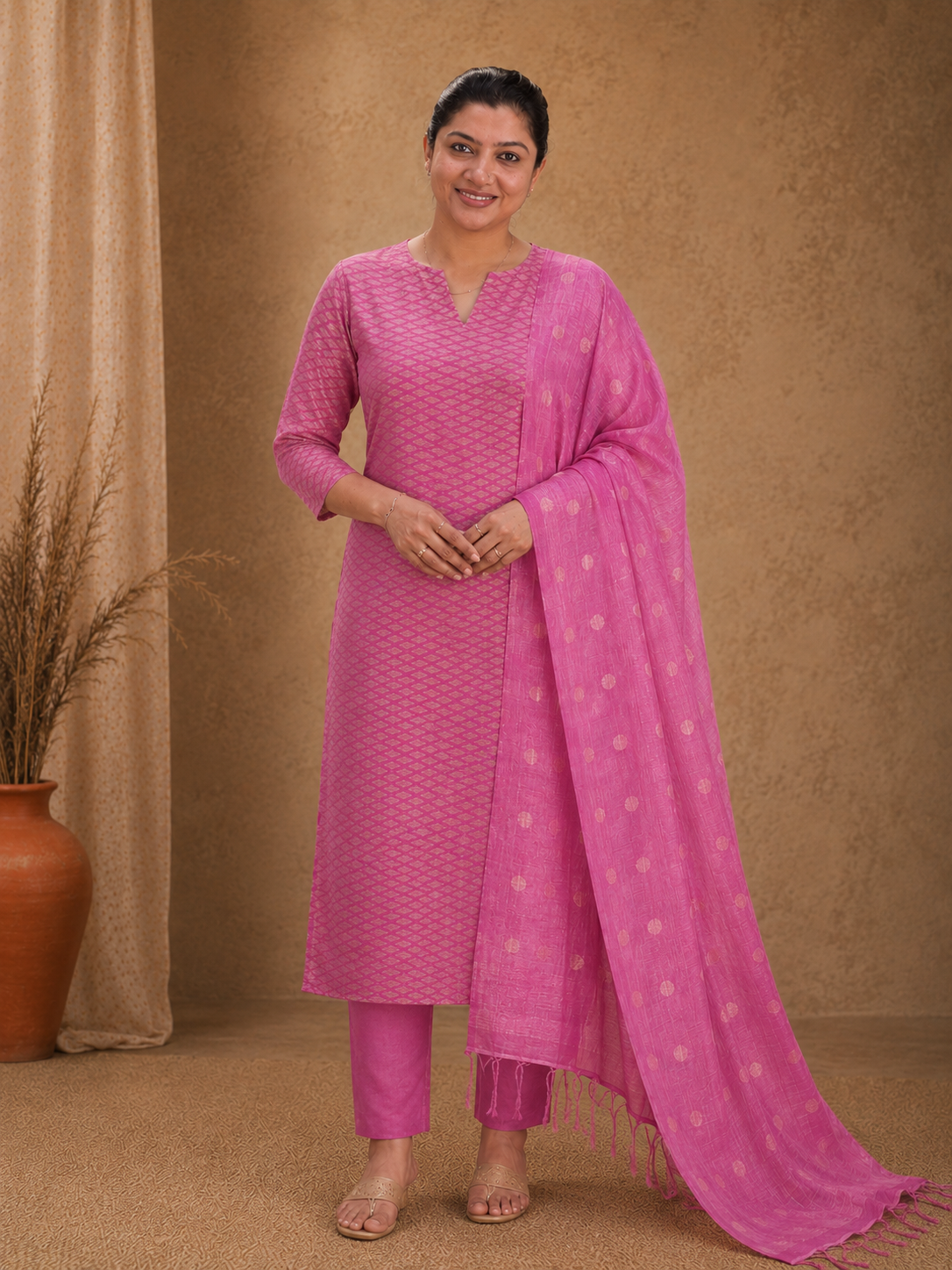 Bhagalpuri Linen Salwar Set | NHH285