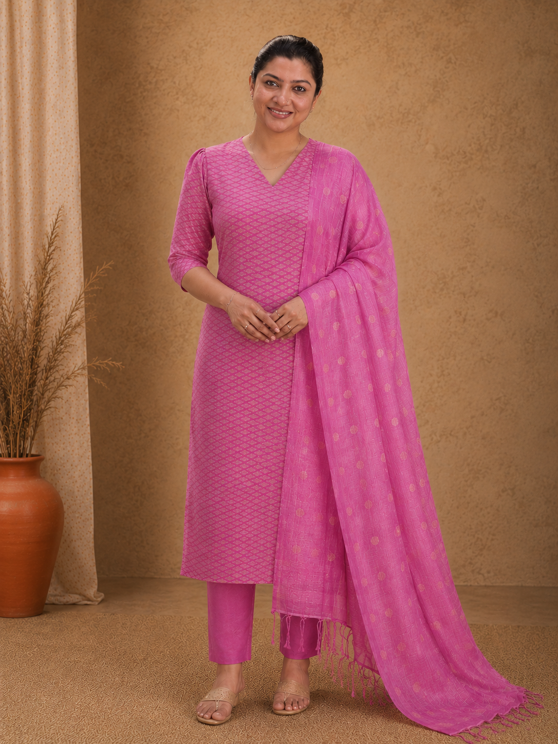 Bhagalpuri Linen Salwar Set | NHH285