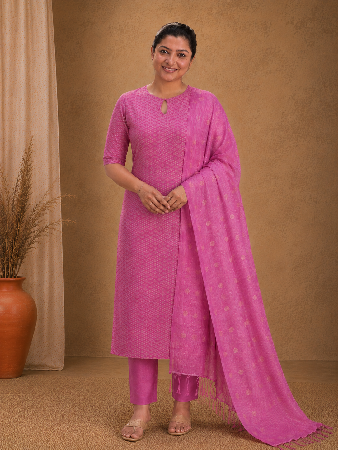 Bhagalpuri Linen Salwar Set | NHH285