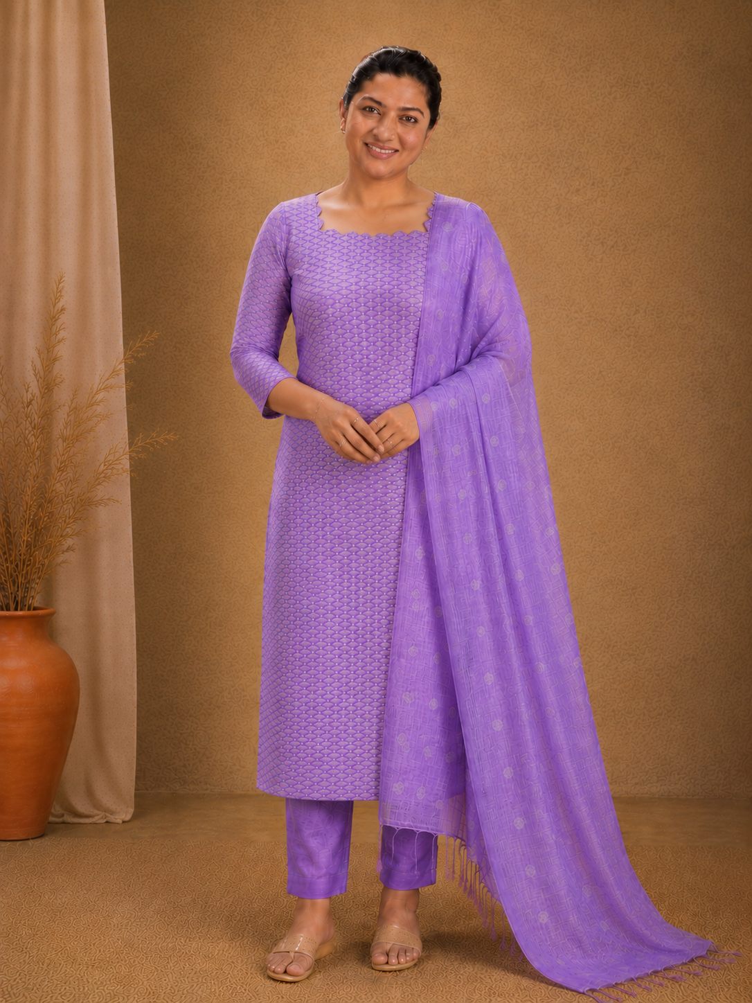 Bhagalpuri Linen Salwar Set | NHH283