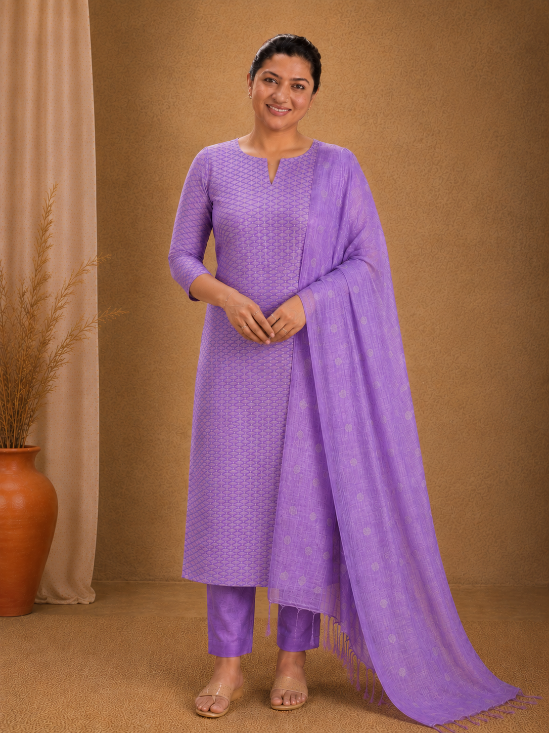 Bhagalpuri Linen Salwar Set | NHH283