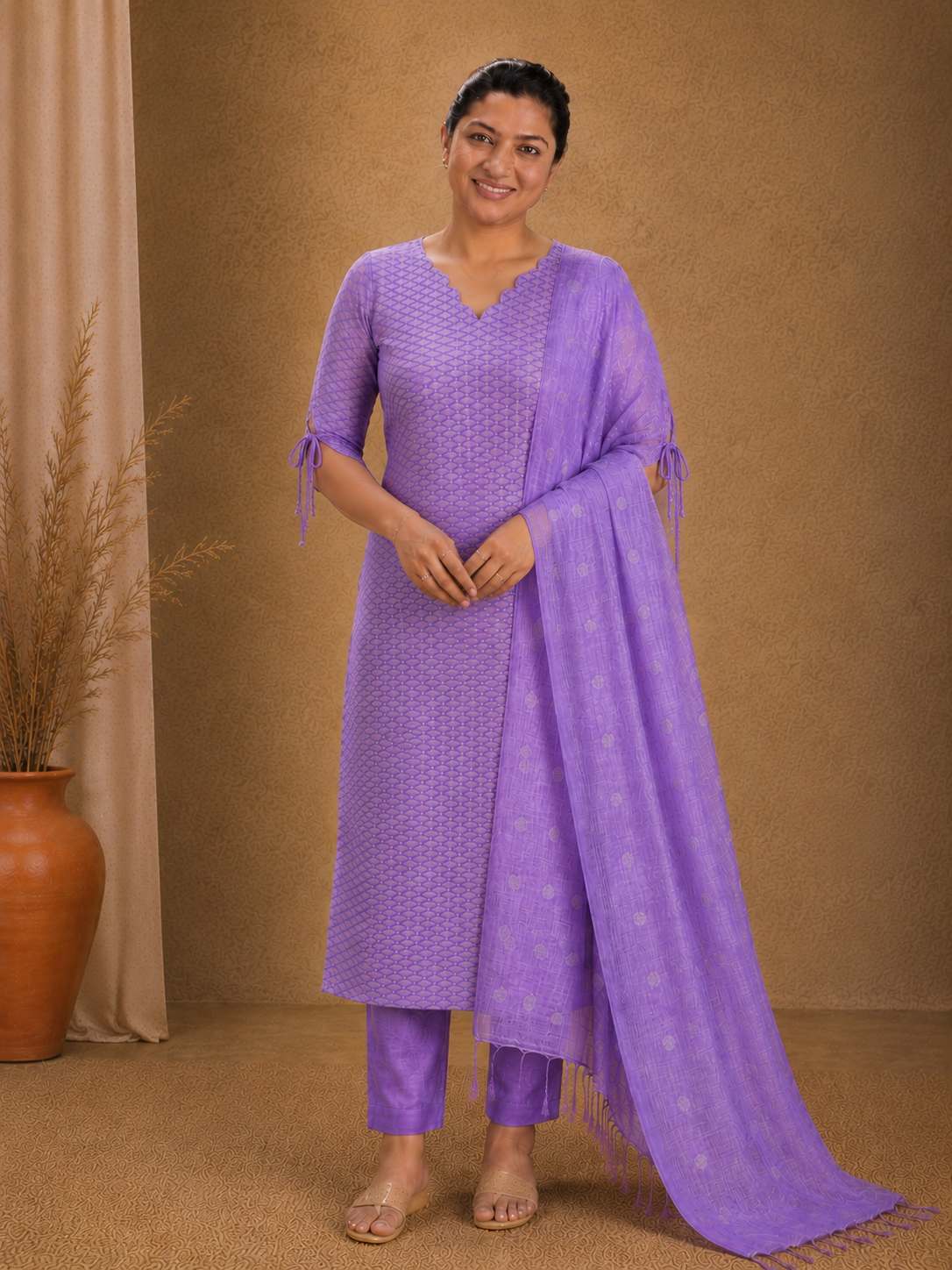 Bhagalpuri Linen Salwar Set | NHH283