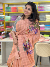 Digital Floral Printed Desi Tussar Saree | RGD240