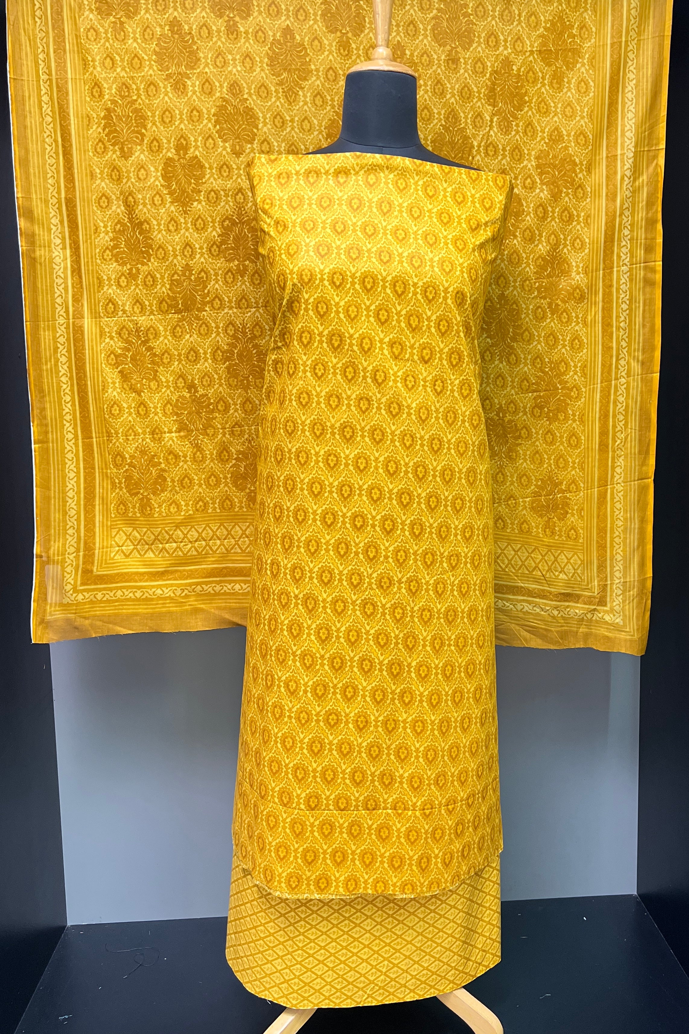 Traditional Screen Printed Cotton Salwar Set | DE171