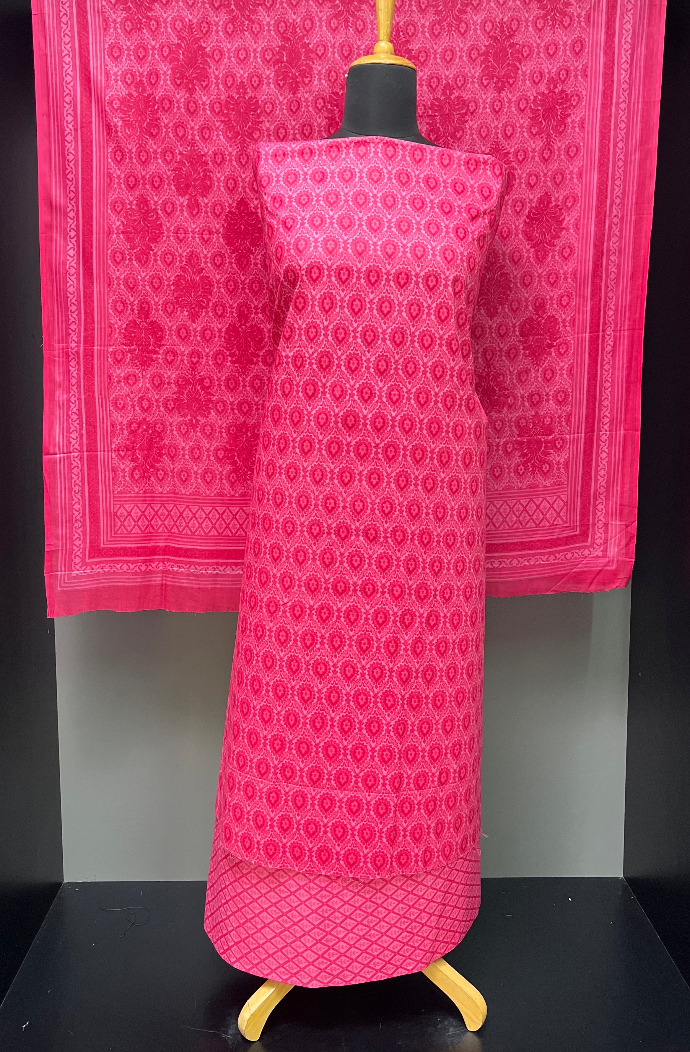 Traditional Screen Printed Cotton Salwar Set | DE173