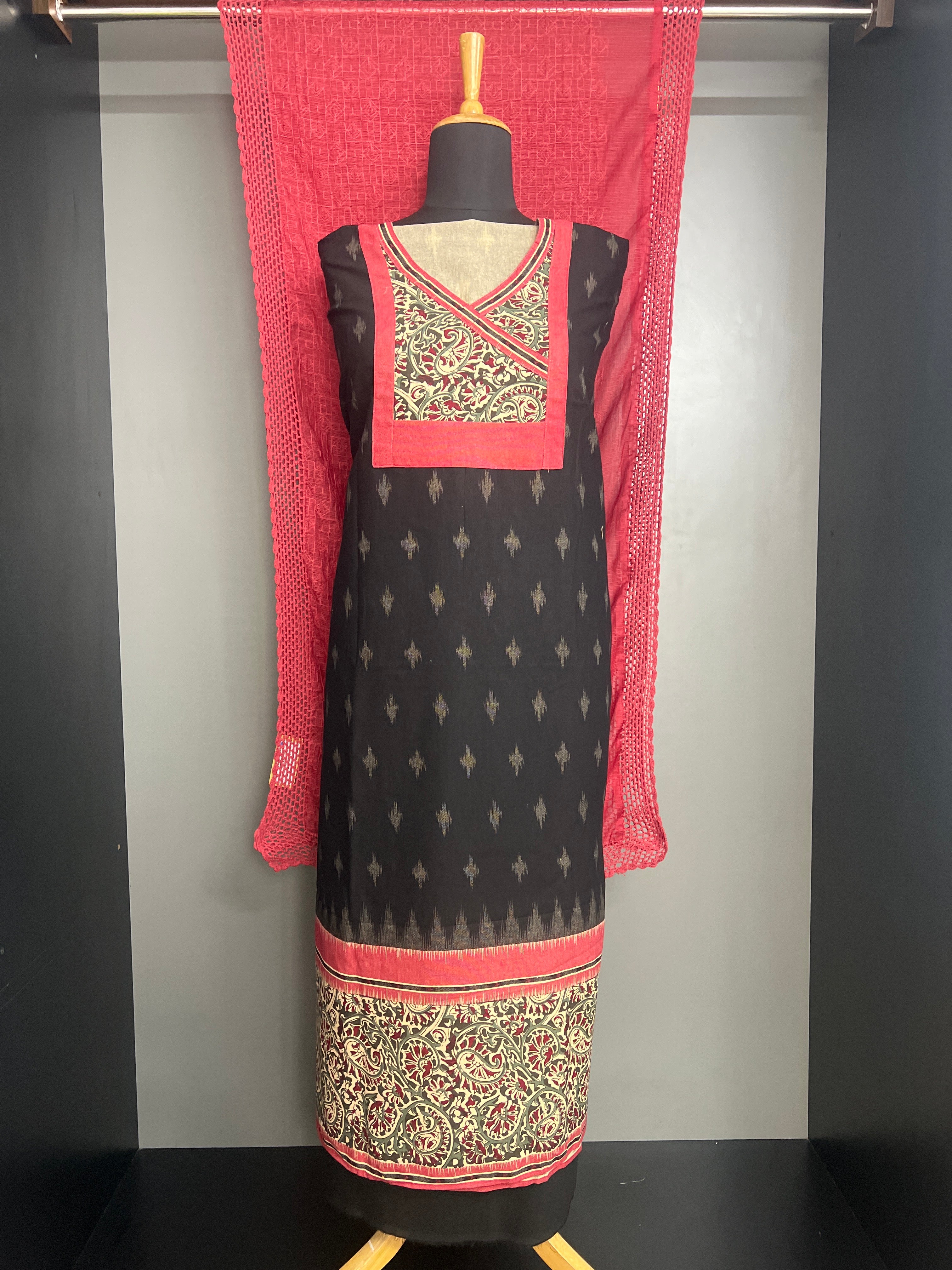 Screen Printed Cotton Salwar Set | JSC679 (Semi Stitched )