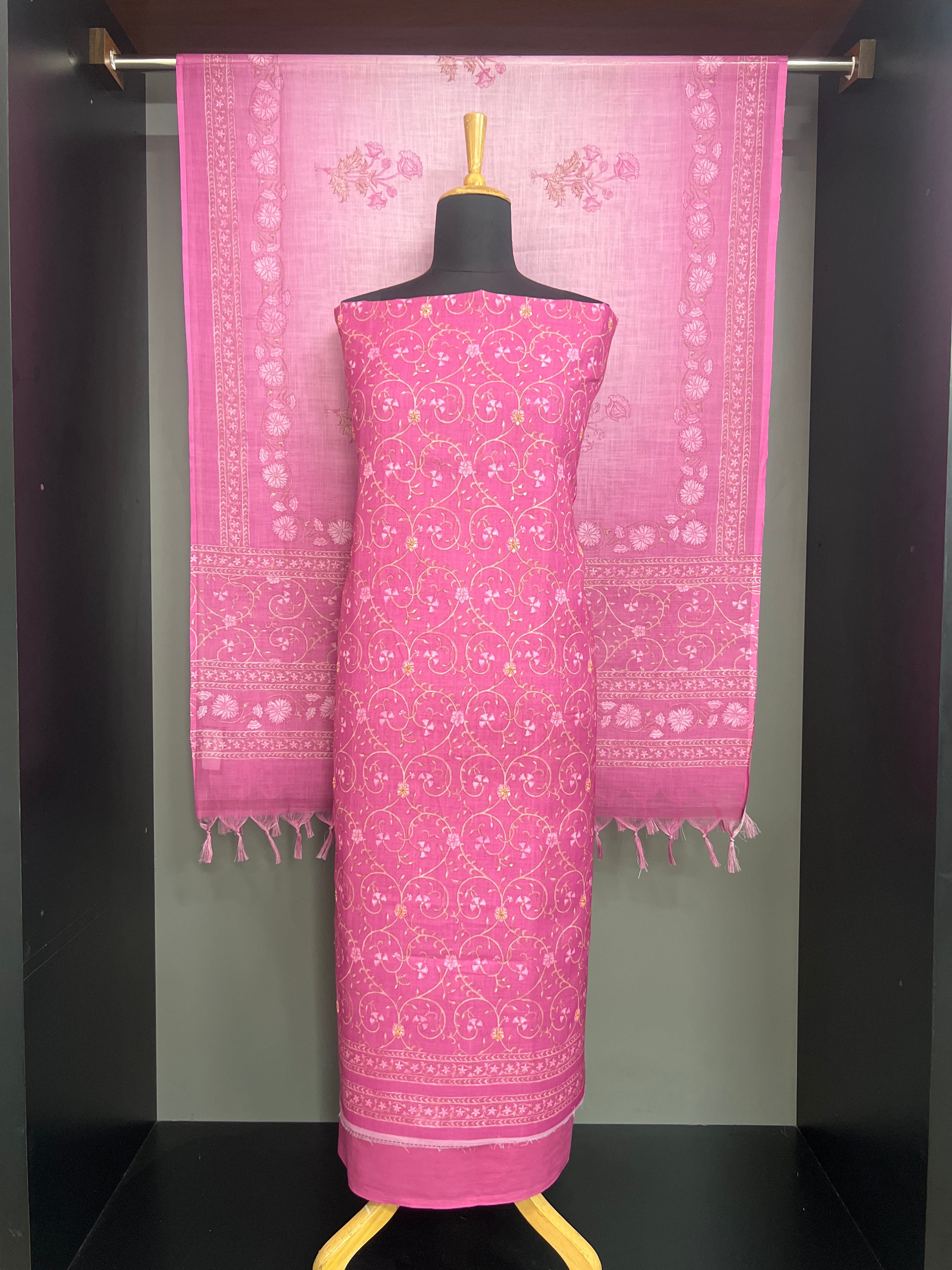 Digital Printed Linen Cotton Salwar Set | MF258