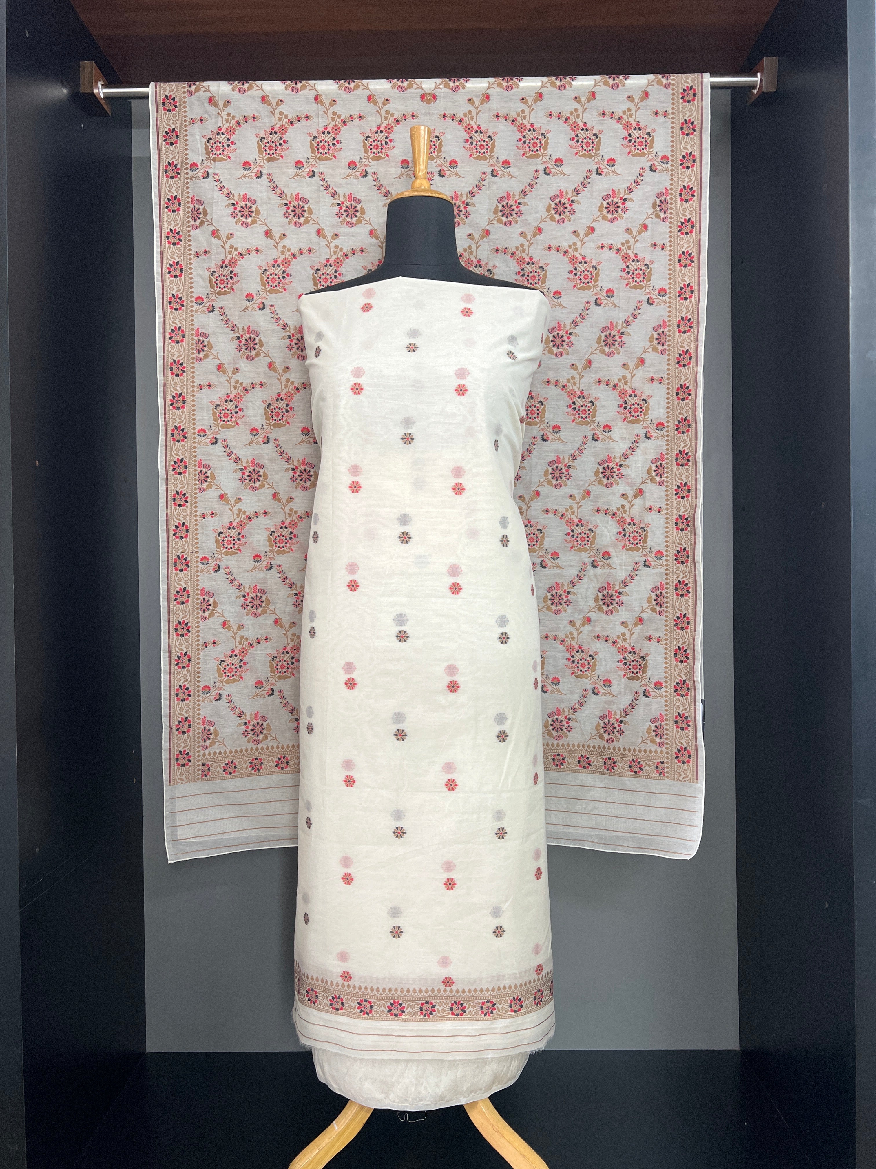 Jamdani Woven Chanderi Salwar Set | EG124