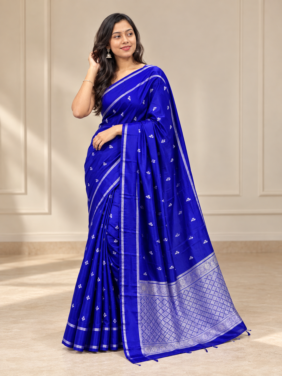 Rettapet Bordered Semi Silk Saree | MAS124