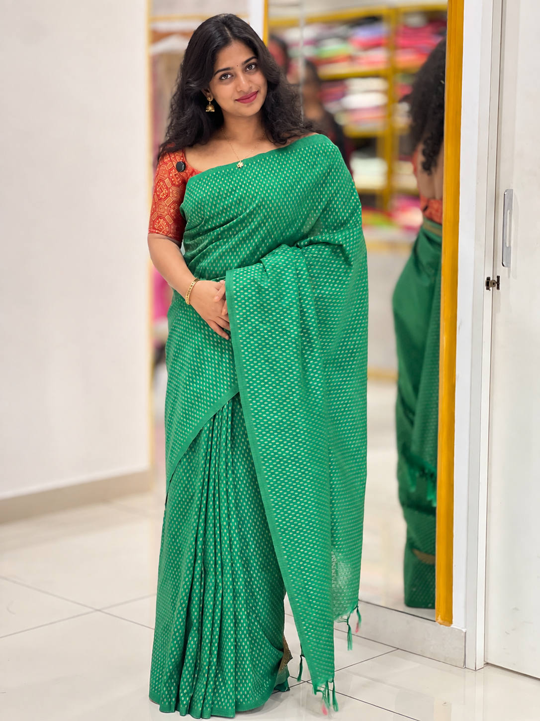 Golden Buta Design Banarasi Saree | PDS116