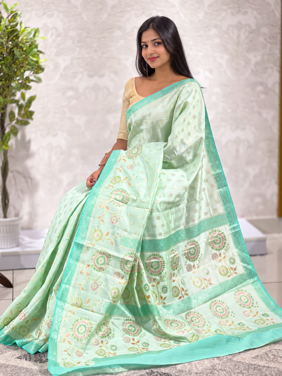 Hand Woven Banarasi Pure Silk Saree | JRT102