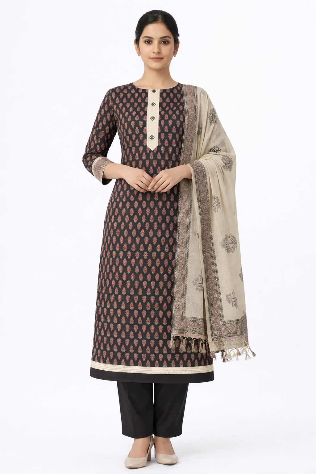 Floral Printed Cotton Salwar Set | MF161