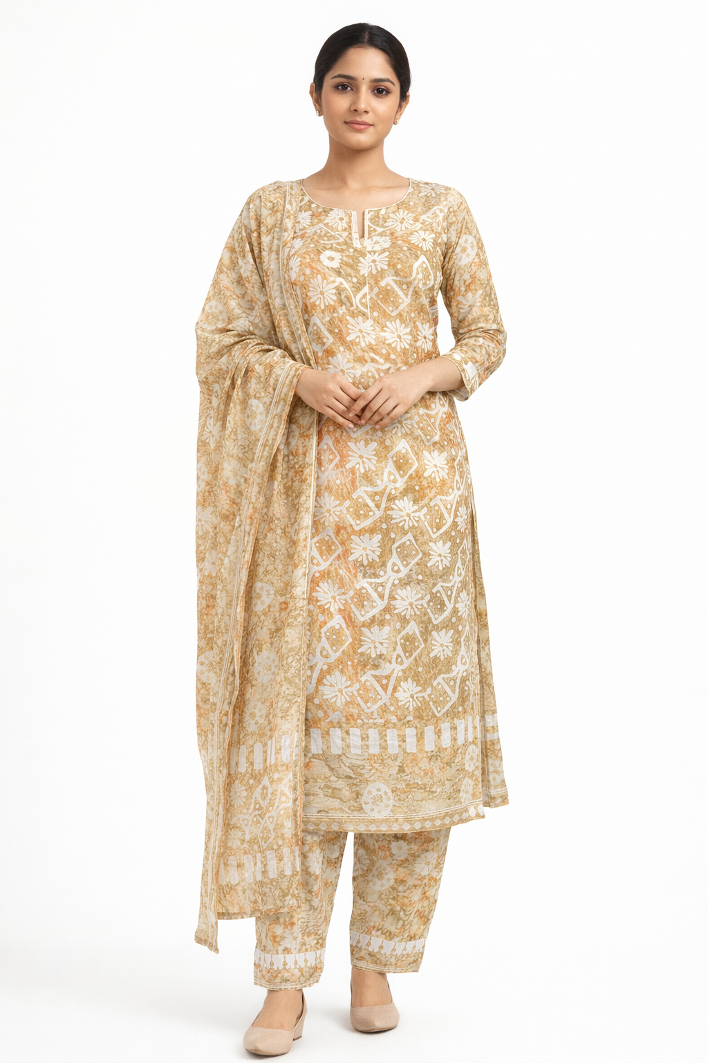 Block Printed Cotton Salwar Set |JHF102